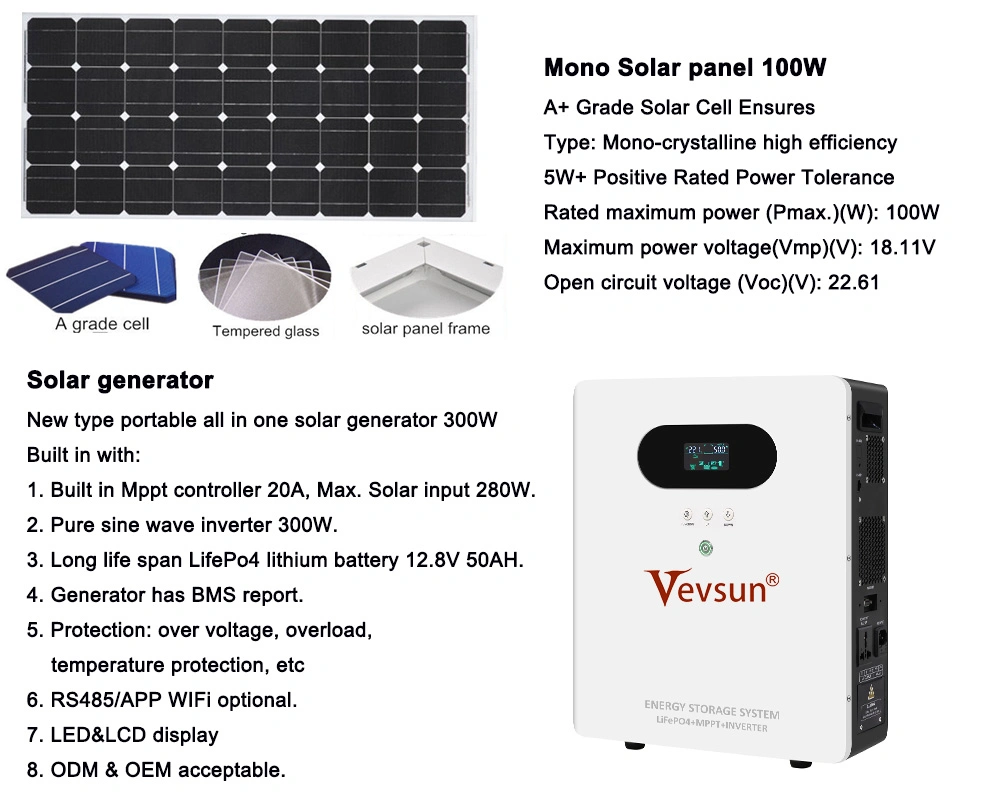 300w ESS Li Solar Generator