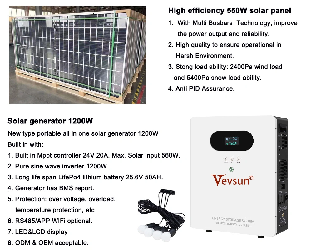1200w ESS Li Solar Generator