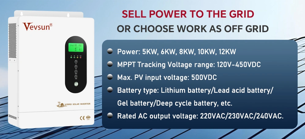 5KW-12KW Solar on-off grid hybrid inverter 